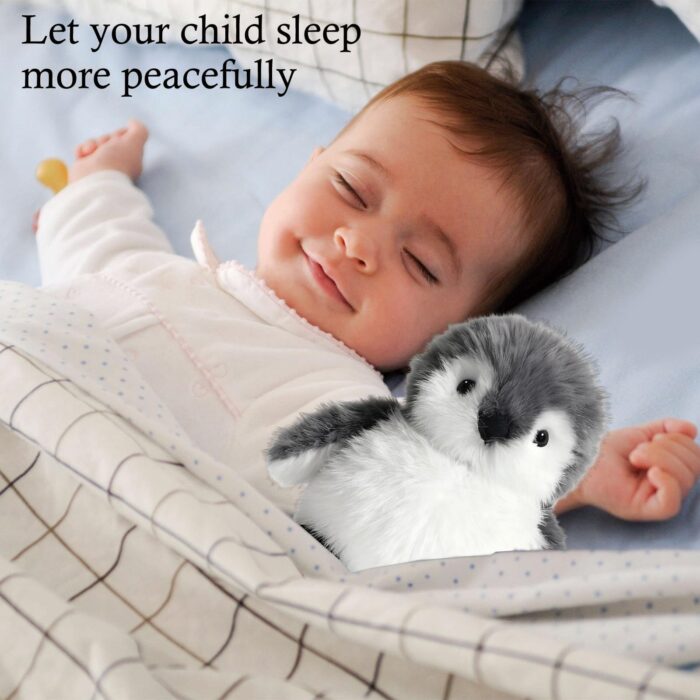 JcvPot Pinguin Kuscheltier, Weiches Stofftier Für Kinder Und Babys, Kuscheltier Pinguin Plüschtier m, Plüschtier - Image 5