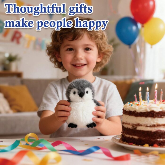 JcvPot Pinguin Kuscheltier, Weiches Stofftier Für Kinder Und Babys, Kuscheltier Pinguin Plüschtier m, Plüschtier - Image 4