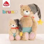 Fehn Kuscheltier Bär Bruno – Weicher Teddybär für Neugeborene als Einschlafhilfe - Stofftier zum Greifen, Fü - Image 2