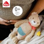 Fehn Kuscheltier Bär Bruno – Weicher Teddybär für Neugeborene als Einschlafhilfe - Stofftier zum Greifen, Fü - Image 5